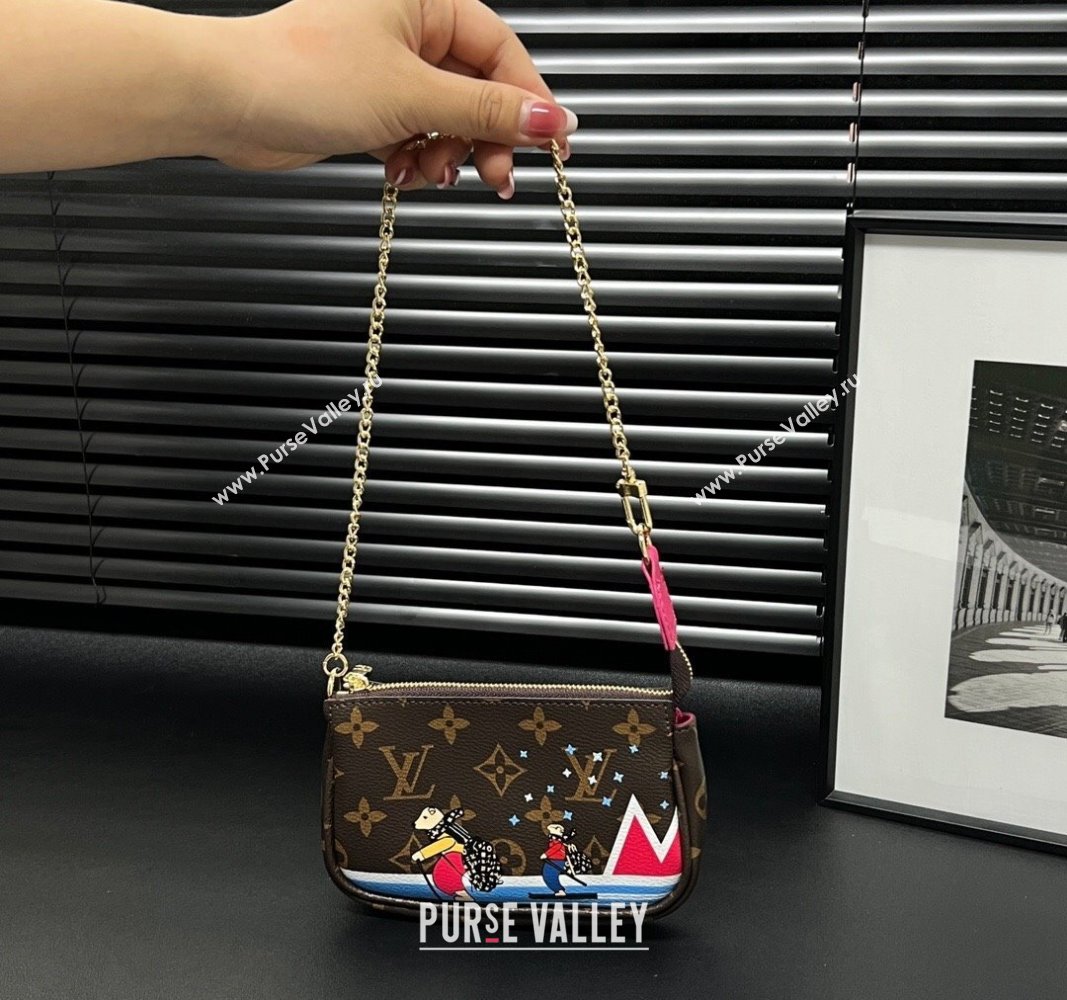 Louis Vuitton Mini Pochette Accessoires Bag On Chain Animal Skating 2023 M82510 (HY-231222122)