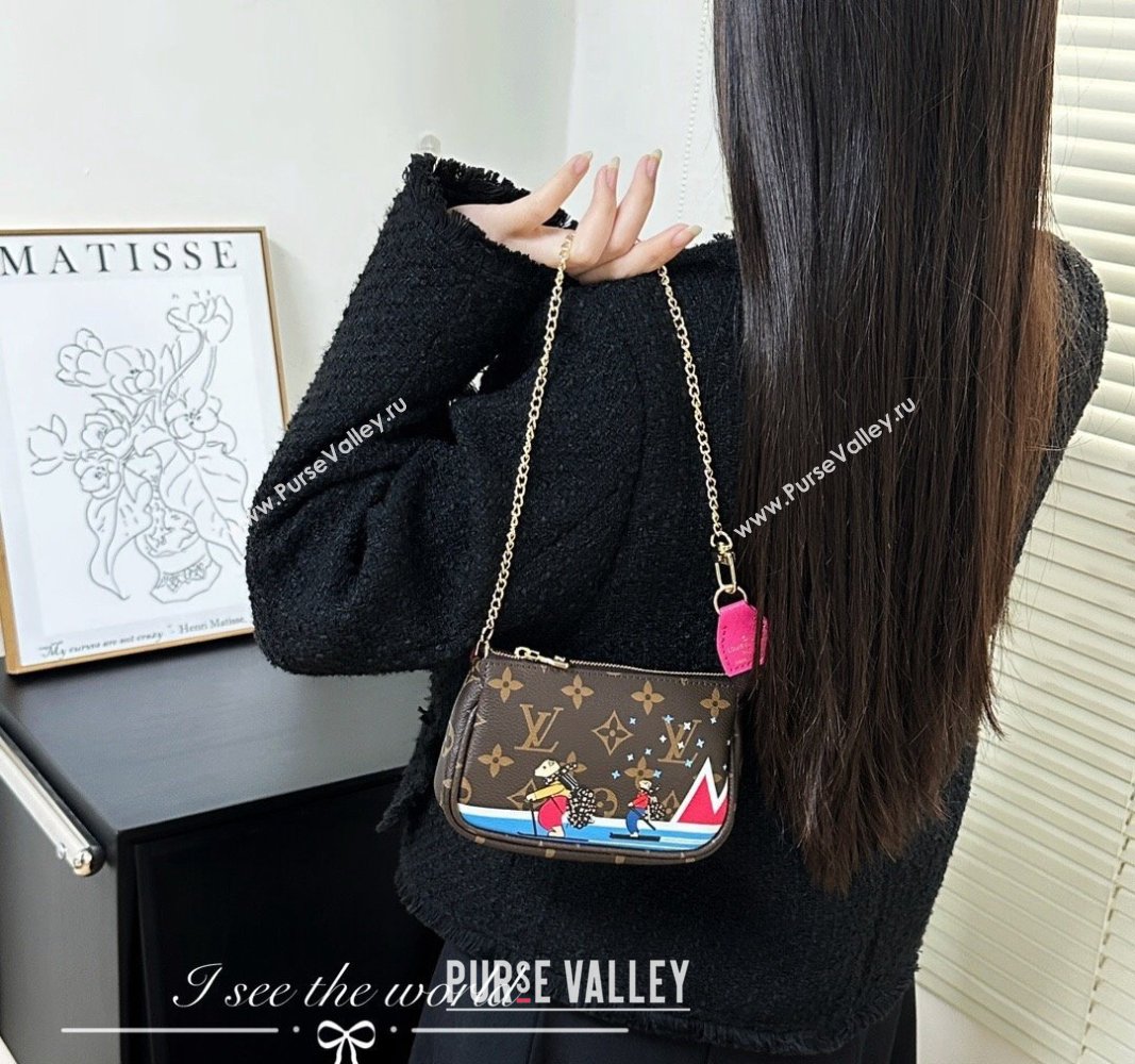 Louis Vuitton Mini Pochette Accessoires Bag On Chain Animal Skating 2023 M82510 (HY-231222122)