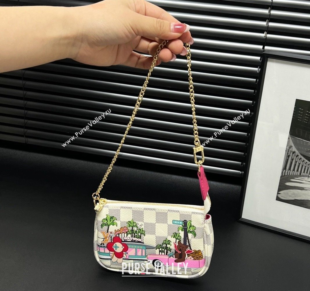 Louis Vuitton Vivienne Mini Pochette Accessoires Bag On Chain Animal/Monogram Azur 2023 M82510 (HY-231222125)