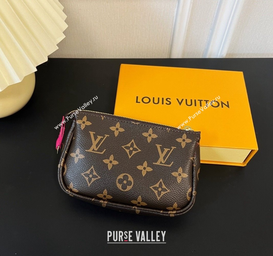 Louis Vuitton Mini Pochette Accessoires Bag On Chain Animal/Fushcia Pink 2023 M82510 (HY-231222126)