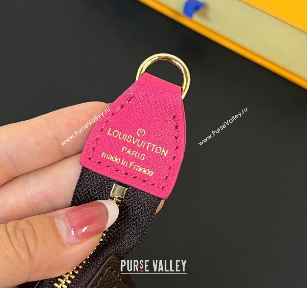 Louis Vuitton Mini Pochette Accessoires Bag On Chain Animal/Fushcia Pink 2023 M82510 (HY-231222126)