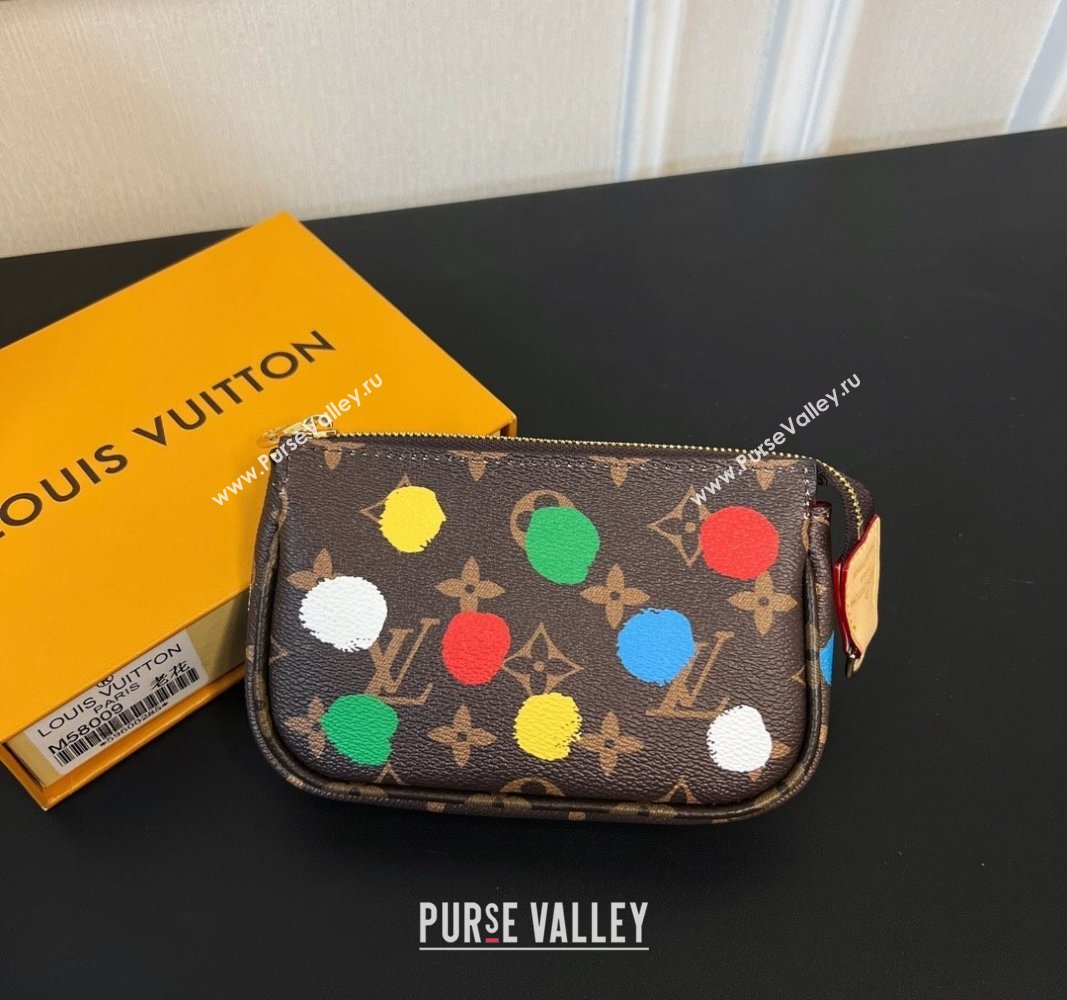 Louis Vuitton LV x YK Mini Pochette Accessoires Bag On Chain with Dots Painting 2023 M81866 (HY-231222117)