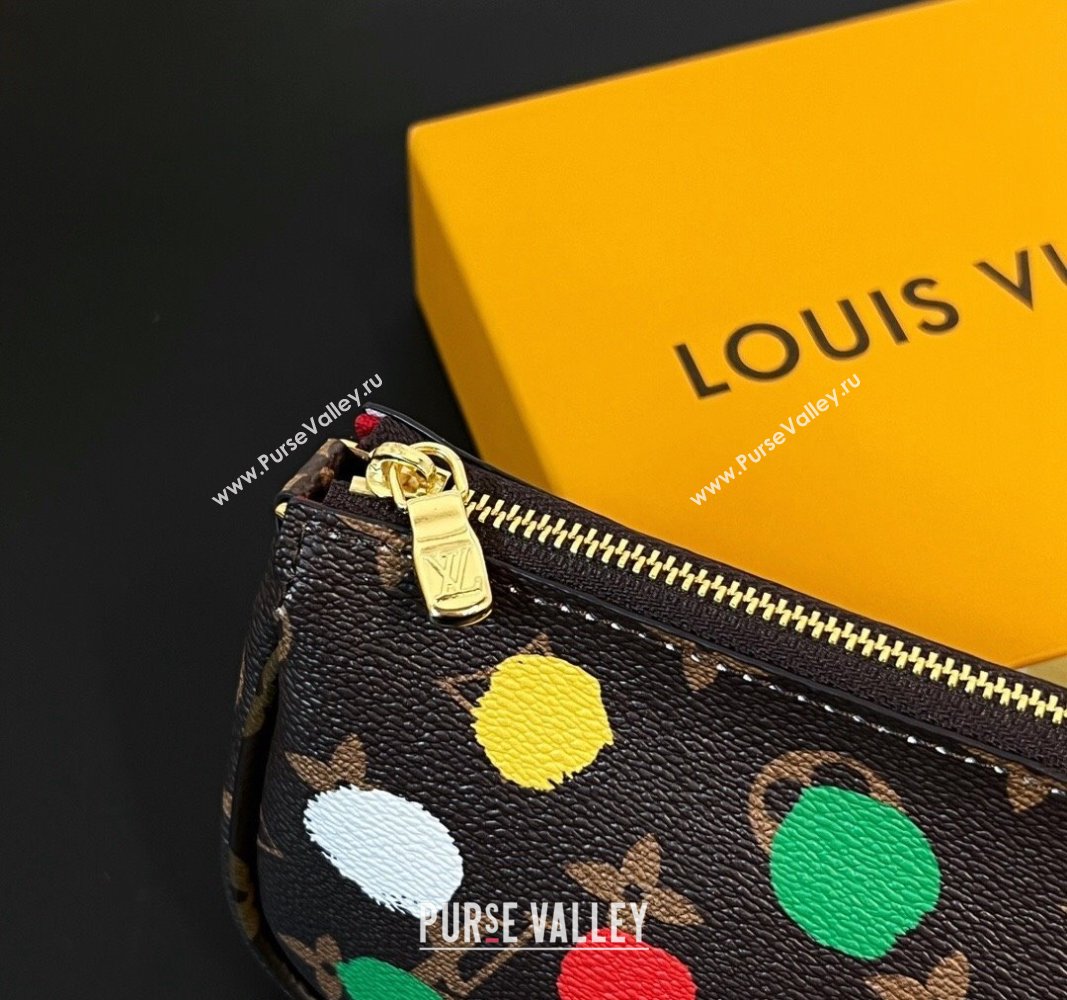 Louis Vuitton LV x YK Mini Pochette Accessoires Bag On Chain with Dots Painting 2023 M81866 (HY-231222117)