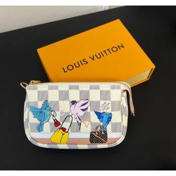 Louis Vuitton Mini Pochette Accessoires Bag On Chain Bird/Damier Azur 2023 M82510 (HY-231222130)