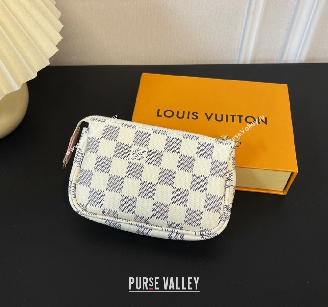 Louis Vuitton Mini Pochette Accessoires Bag On Chain Bird/Damier Azur 2023 M82510 (HY-231222130)