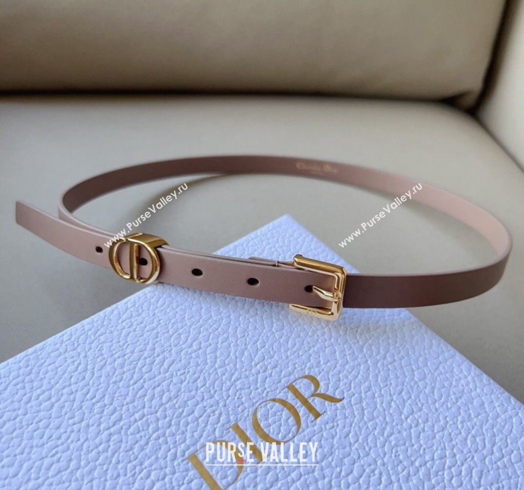 Dior 30 Montaigne Loop Belt 1.5cm in Reversible Supple Calfskin Light Pink 2023 DR122001 (99-231220081)