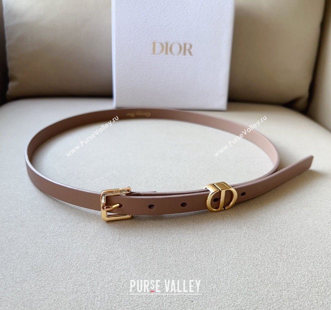 Dior 30 Montaigne Loop Belt 1.5cm in Reversible Supple Calfskin Light Pink 2023 DR122001 (99-231220081)