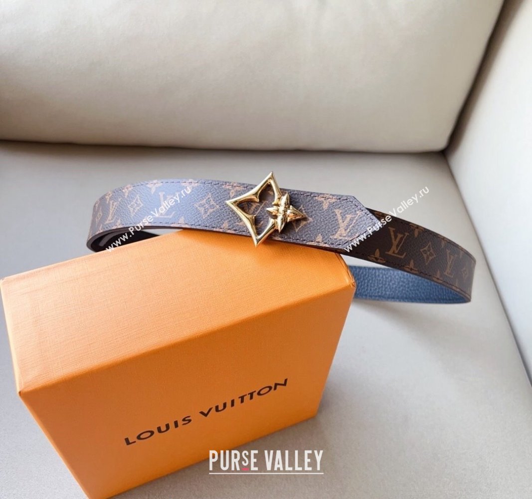 Louis Vuitton Flowergram Belt 3cm in Monogrm Canvas and Grained Leather Black 2023 (99-231220091)