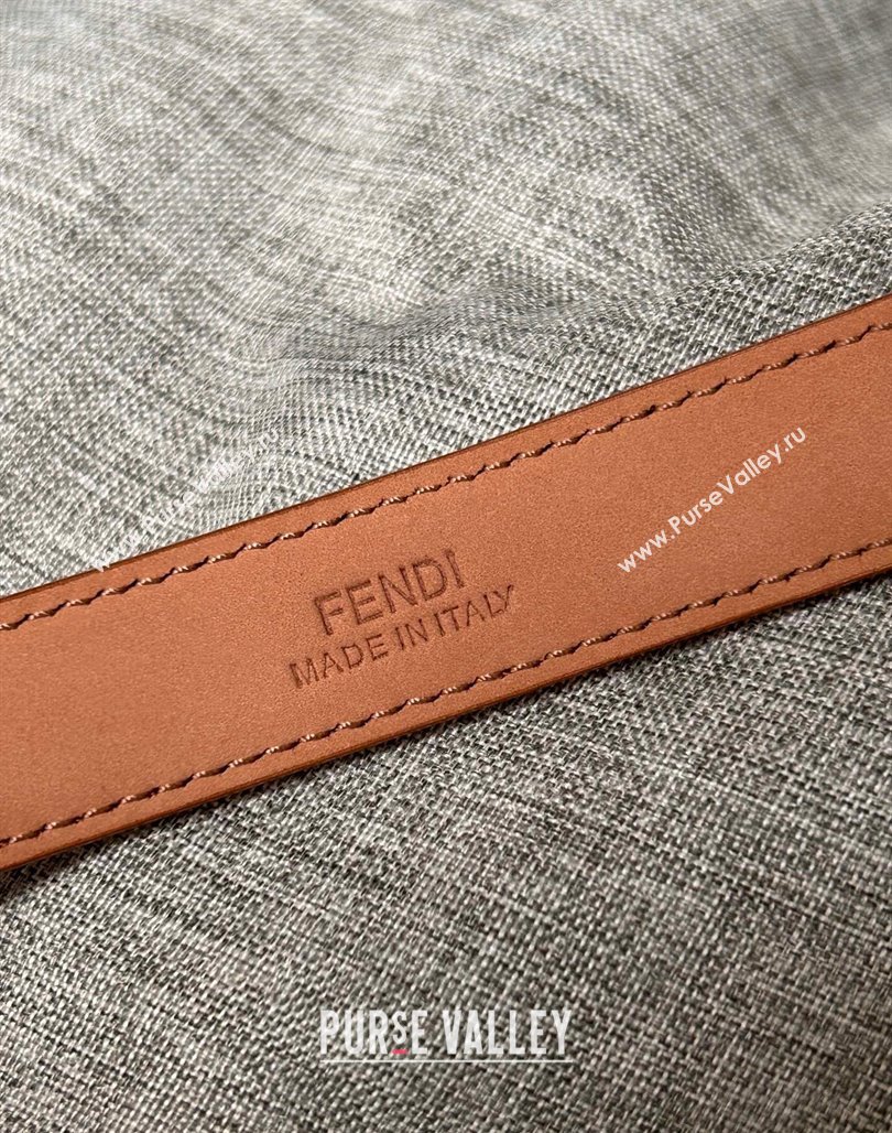 Fendi Bag Bugs Women Calfskin Belt 2cm Brown 2024 0113 (99-240113037)