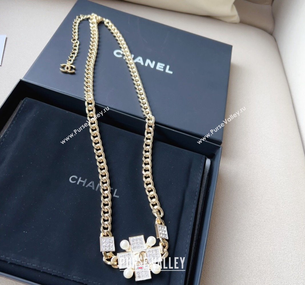 Chanel Chain Belt with Crystal Bloom 2024 011302 (99-240113063)