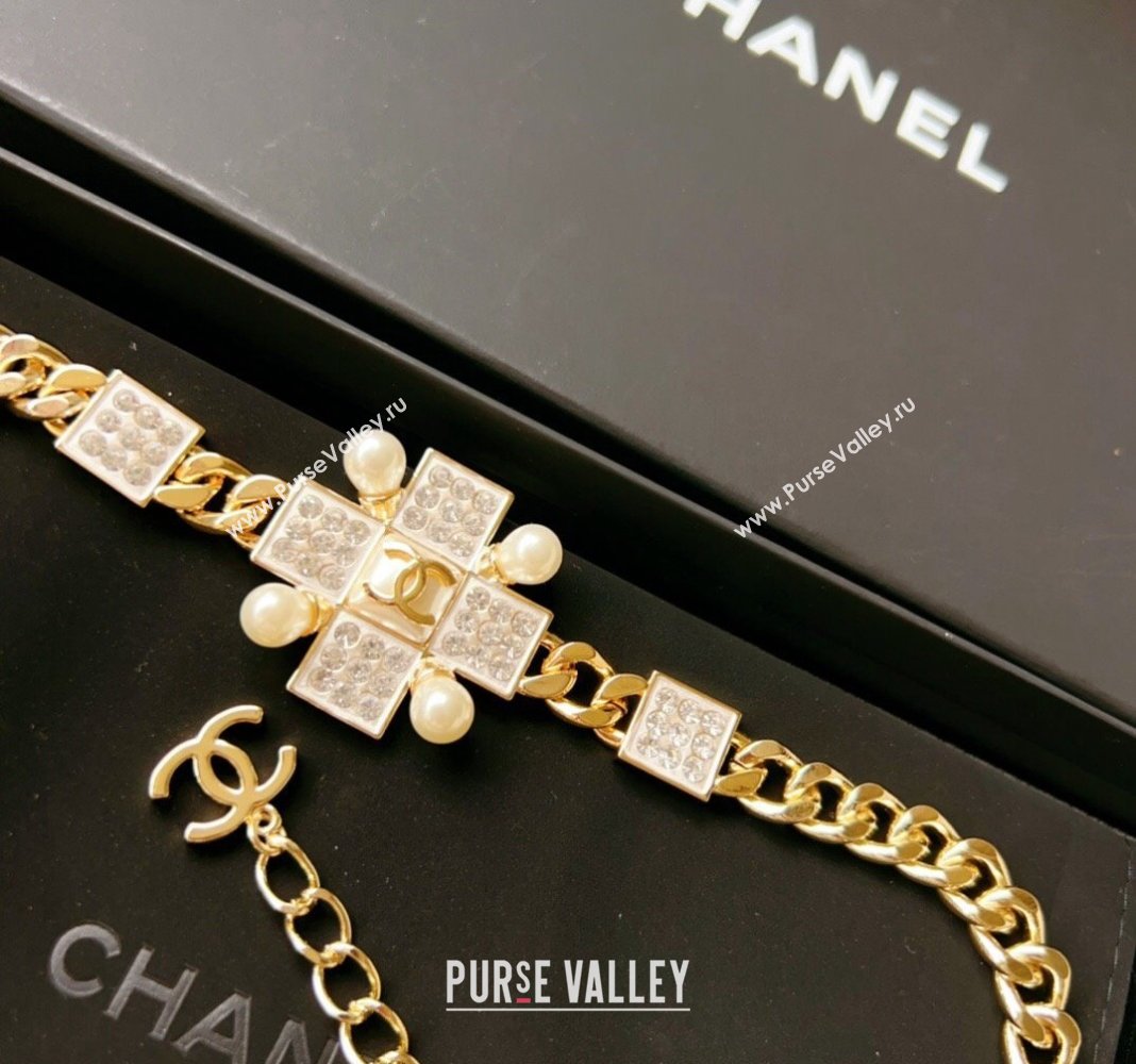 Chanel Chain Belt with Crystal Bloom 2024 011302 (99-240113063)