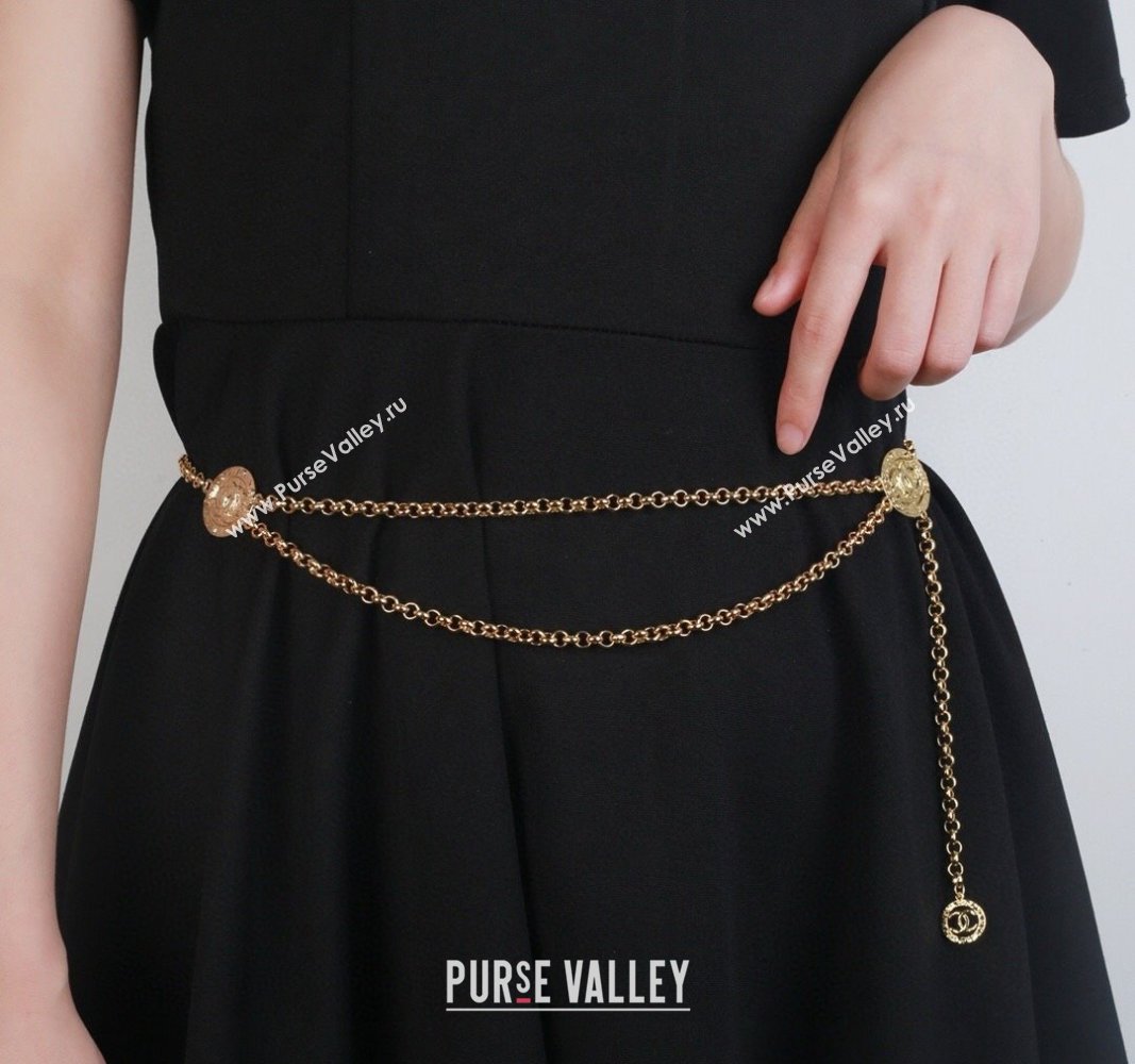 Chanel Chain Belt Gold 2024 011303 (99-240113064)