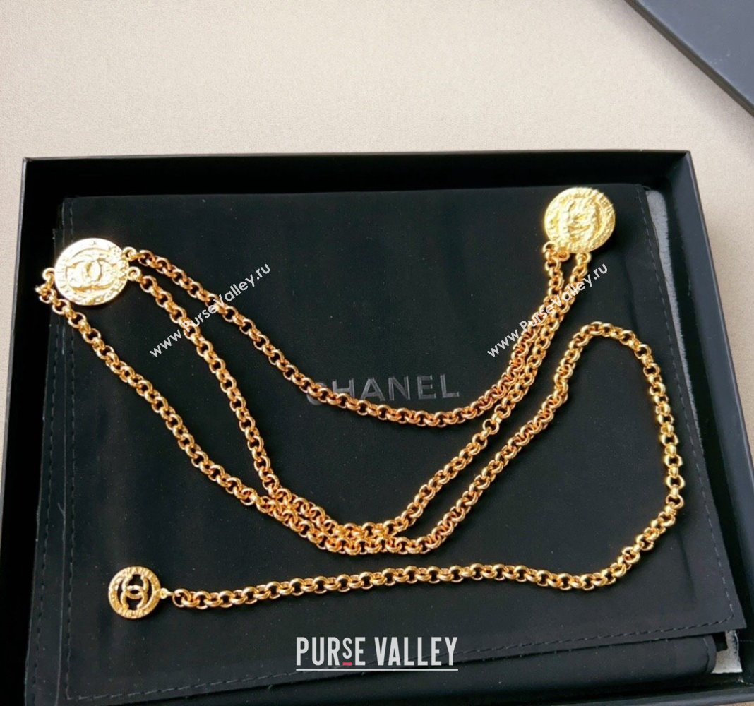 Chanel Chain Belt Gold 2024 011303 (99-240113064)