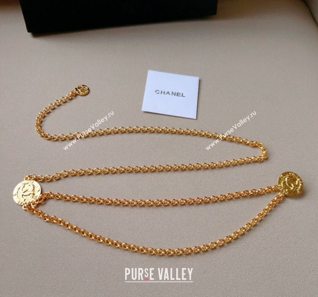 Chanel Chain Belt Gold 2024 011303 (99-240113064)