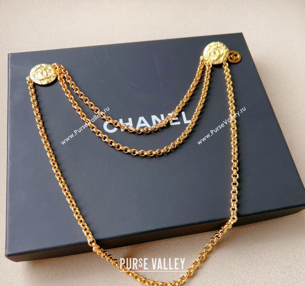 Chanel Chain Belt Gold 2024 011303 (99-240113064)