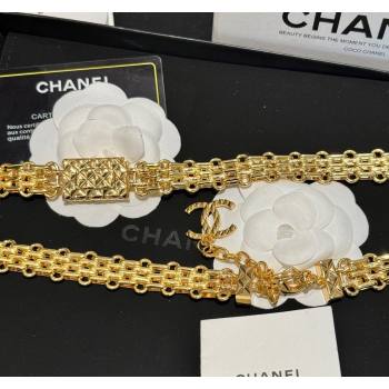 Chanel Thick Chain Belt Gold Yellow 2024 011304 (YF-240113065)