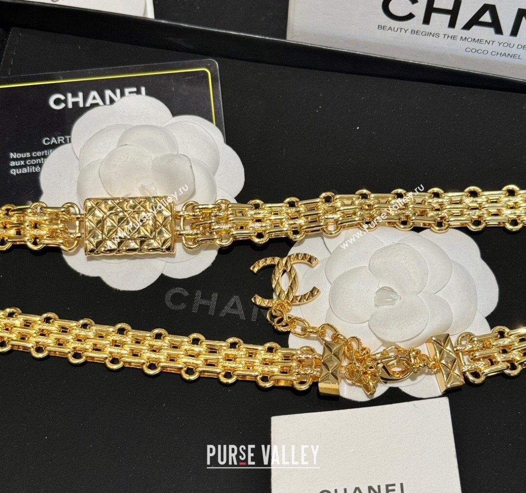 Chanel Thick Chain Belt Gold Yellow 2024 011304 (YF-240113065)