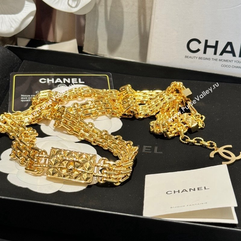 Chanel Thick Chain Belt Gold Yellow 2024 011304 (YF-240113065)