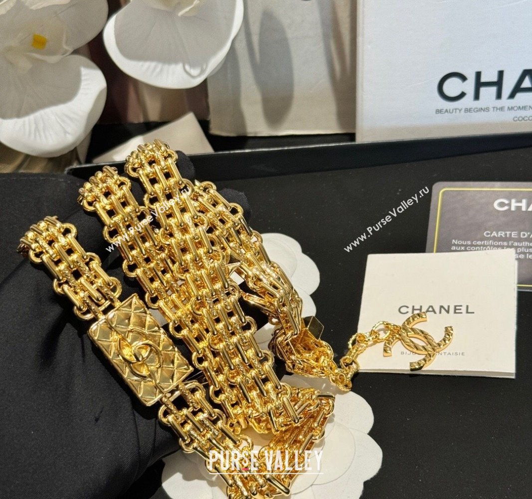 Chanel Thick Chain Belt Gold Yellow 2024 011304 (YF-240113065)