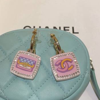 Chanel Resin Short Earrings Light Pink ABC758 2024 0115 (YF-240115010)