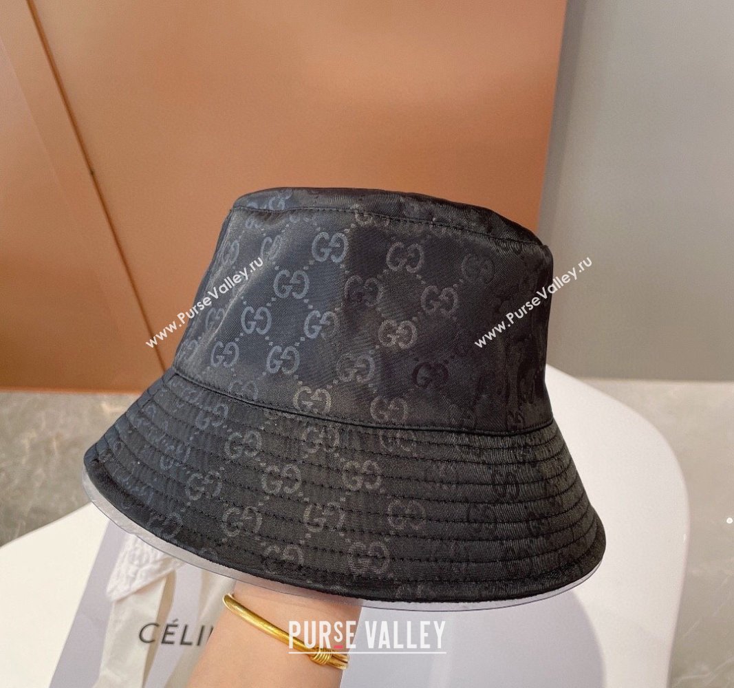 Gucci GG Reversible Bucket Hat Black 2024 0112 (MAO-240112008)