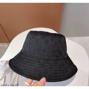 Gucci GG Reversible Bucket Hat Black 2024 0112 (MAO-240112008)