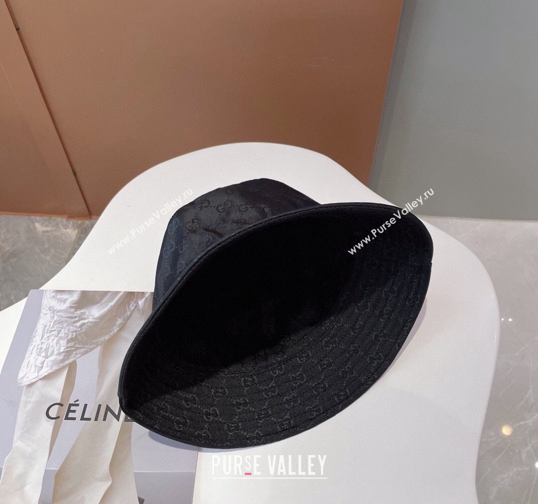 Gucci GG Reversible Bucket Hat Black 2024 0112 (MAO-240112008)