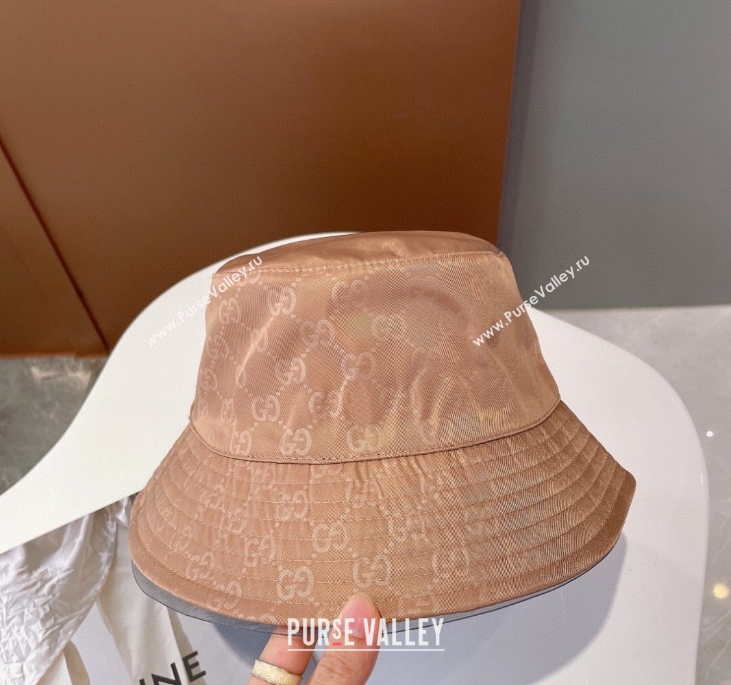 Gucci GG Reversible Bucket Hat Beige 2024 0112 (MAO-240112009)