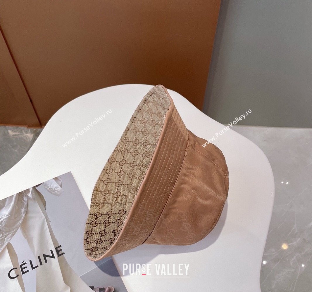 Gucci GG Reversible Bucket Hat Beige 2024 0112 (MAO-240112009)