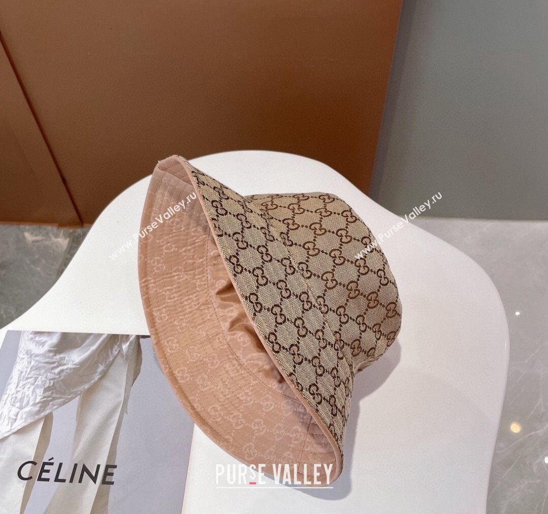 Gucci GG Reversible Bucket Hat Beige 2024 0112 (MAO-240112009)