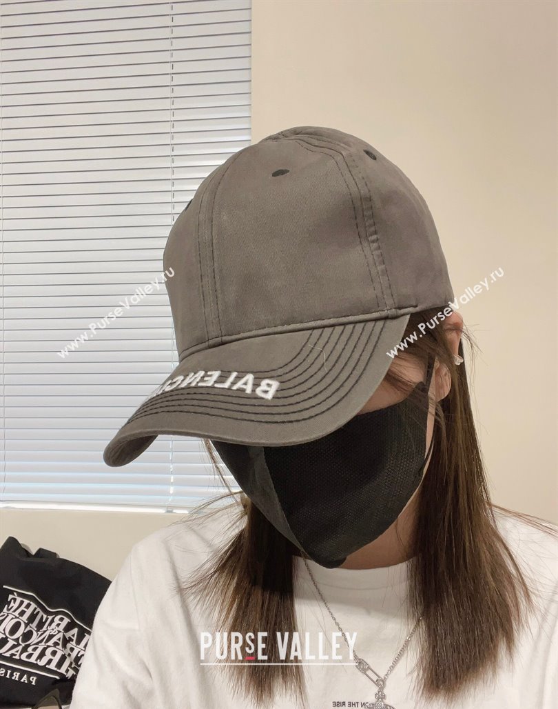 Balenciaga Denim Baseball Hat Grey 1 2024 0112 (MAO-240112030)