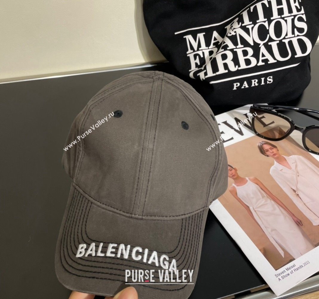 Balenciaga Denim Baseball Hat Grey 1 2024 0112 (MAO-240112030)