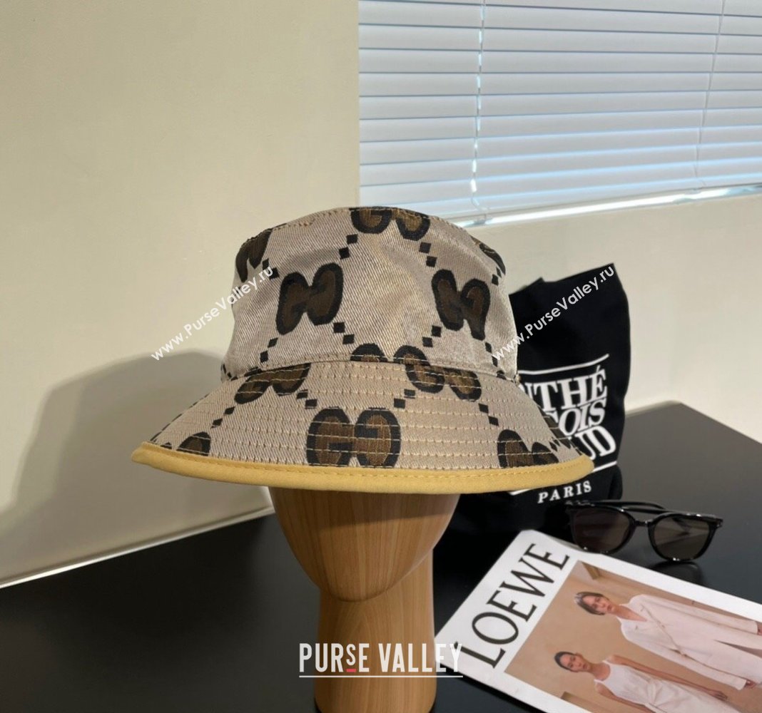 Gucci Interlocking G Bucket Hat Beige 2024 0112 (MAO-240112032)