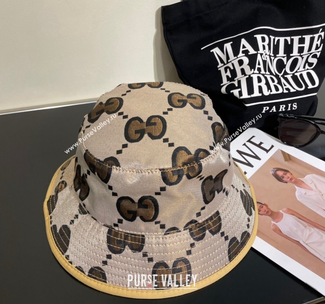 Gucci Interlocking G Bucket Hat Beige 2024 0112 (MAO-240112032)