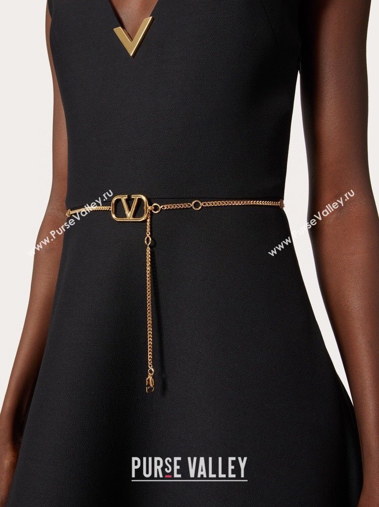 Valentino VLogo Signature Chain Belt Gold 2024 0131 (99-240131178)