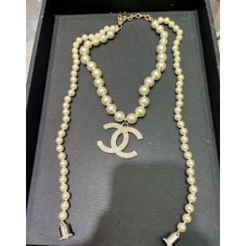 Chanel Pearl Sweater Long Necklace 2024 020118 (YF-240201018)