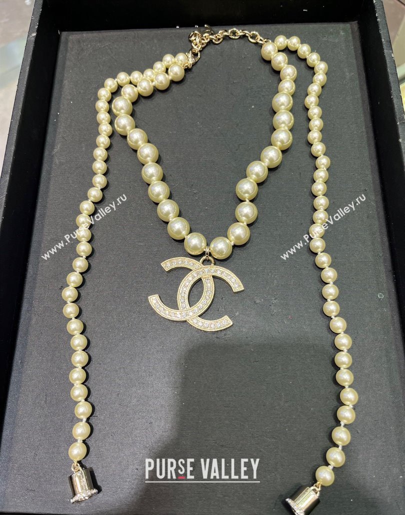 Chanel Pearl Sweater Long Necklace 2024 020118 (YF-240201018)