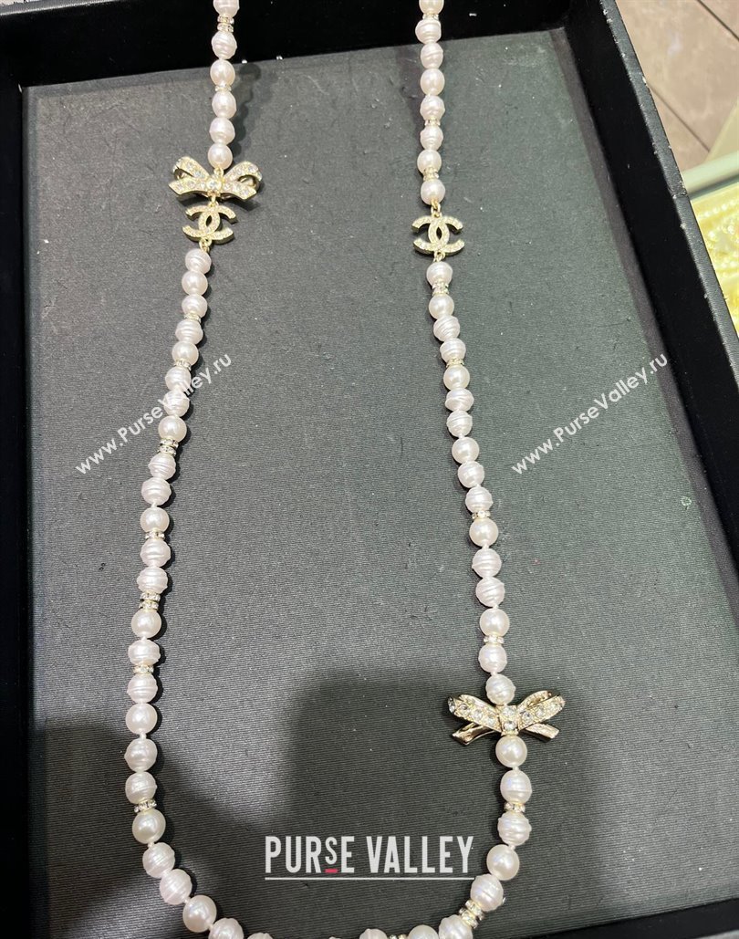 Chanel Pearl Sweater Long Necklace 2024 020132 (YF-240201032)