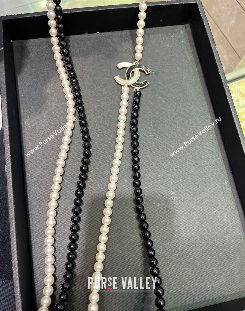 Chanel Pearl Sweater Long Necklace 2024 020144 (YF-240201044)