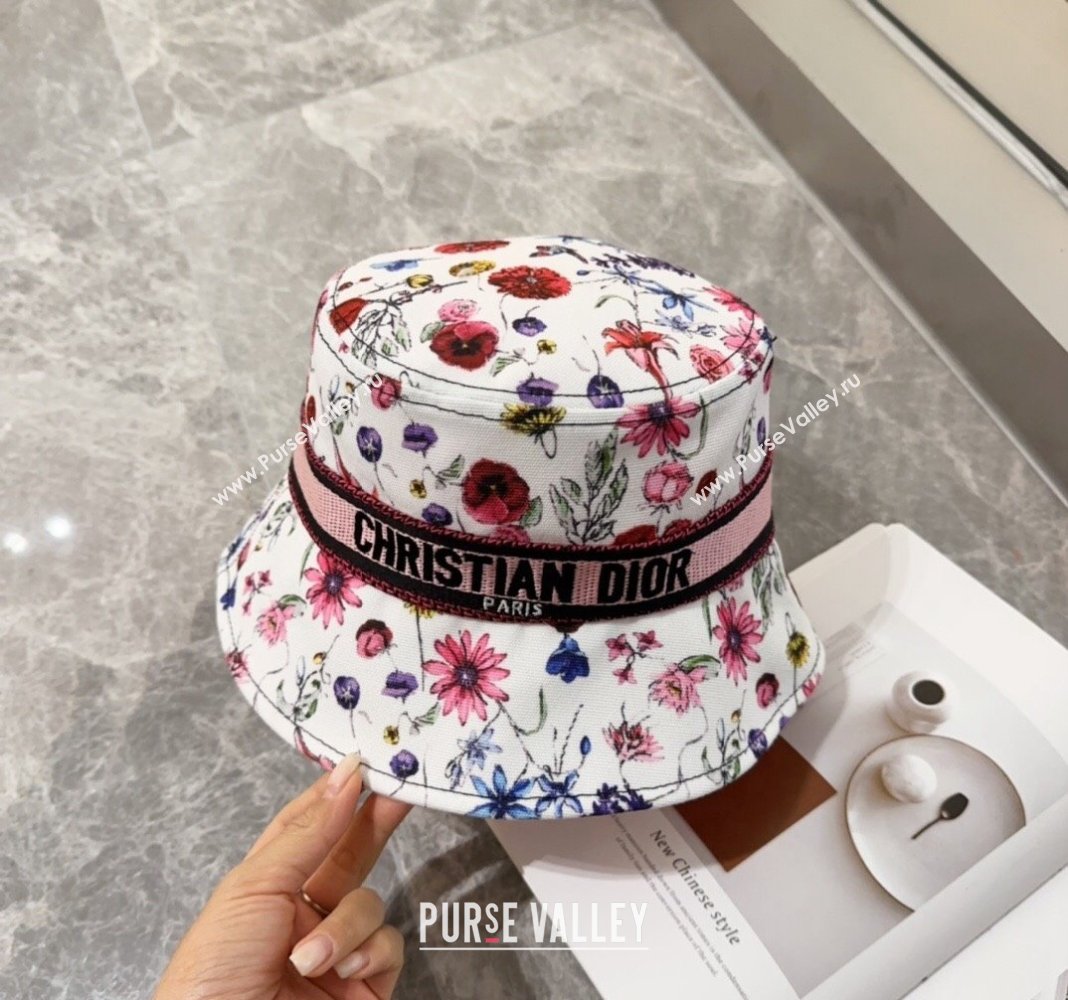 Dior Flora Bucket hat Pink 2024 0131 (MAO-240131041)