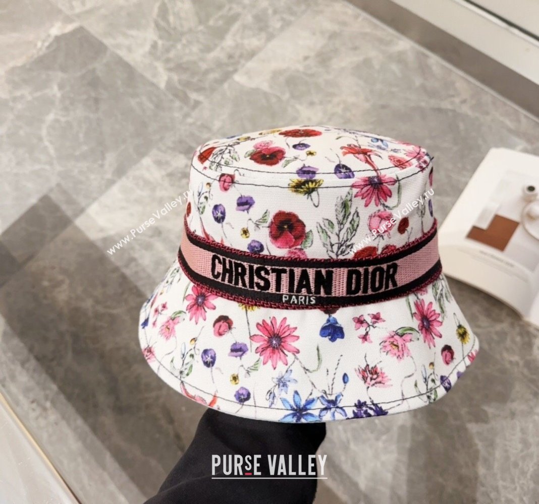 Dior Flora Bucket hat Pink 2024 0131 (MAO-240131041)