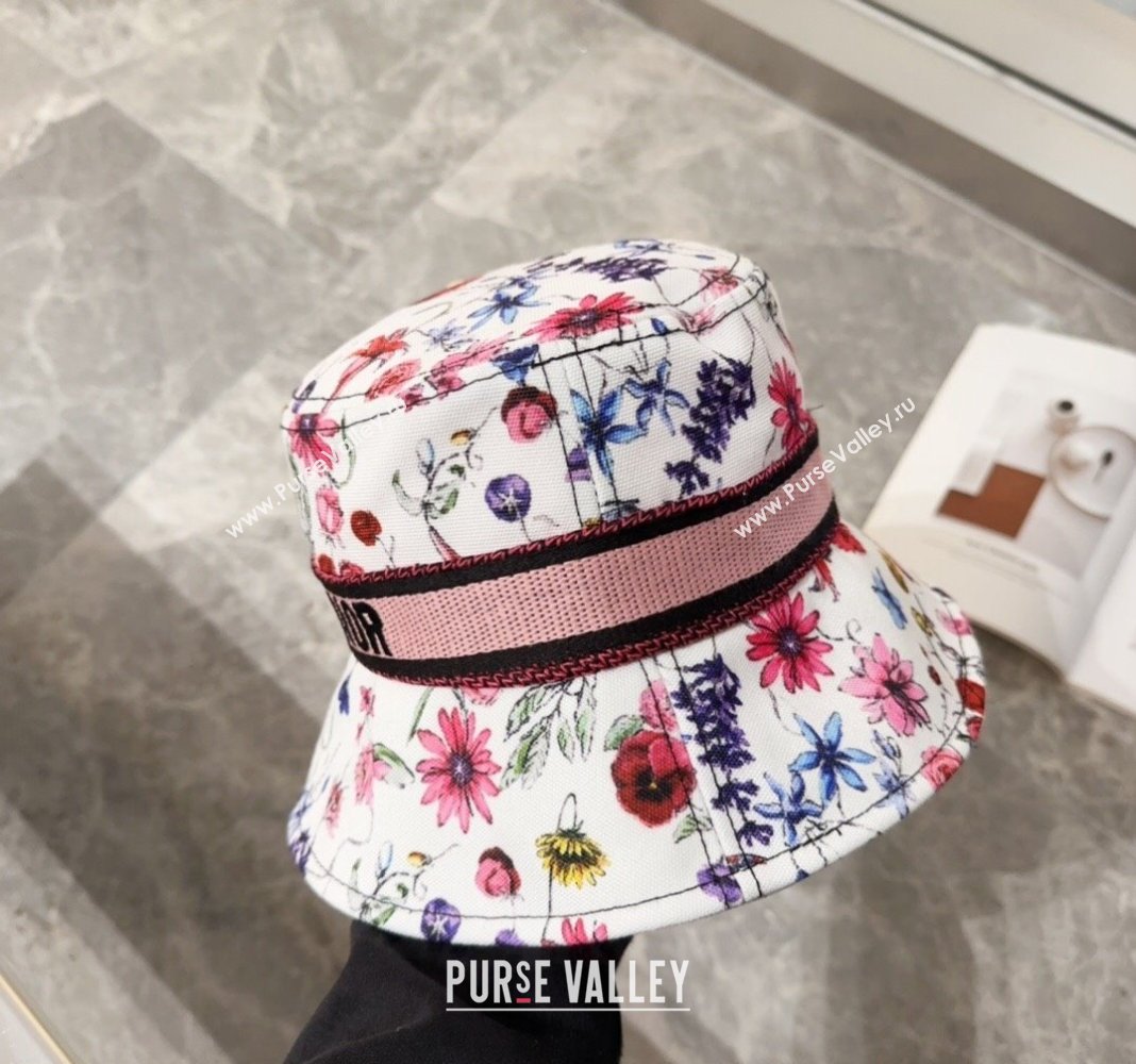 Dior Flora Bucket hat Pink 2024 0131 (MAO-240131041)