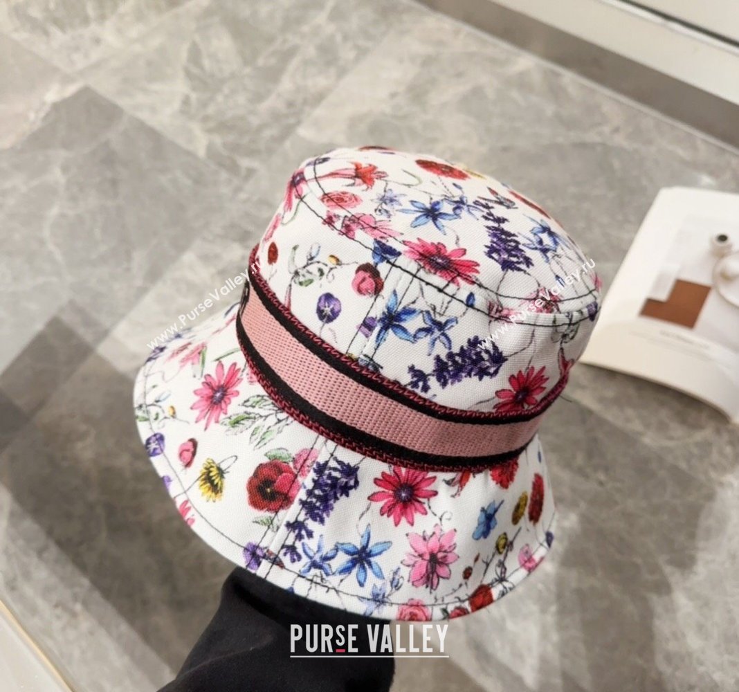 Dior Flora Bucket hat Pink 2024 0131 (MAO-240131041)