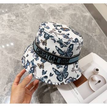 Dior Butterfly Bucket hat Blue 2024 0131 (MAO-240131042)