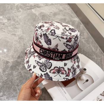 Dior Butterfly Bucket hat Pink 2024 0131 (MAO-240131043)