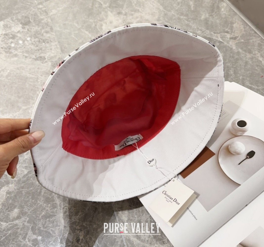 Dior Butterfly Bucket hat Pink 2024 0131 (MAO-240131043)