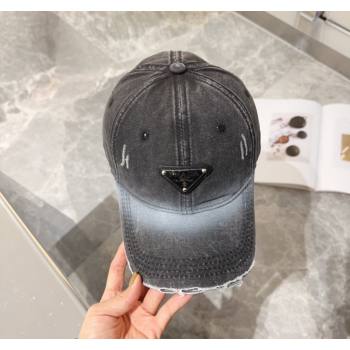 Prada Denim Baseball hat Black 2024 0131 (MAO-240131045)