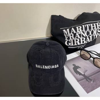 Balenciaga Denim Baseball hat Black 2024 0131 (MAO-240131048)