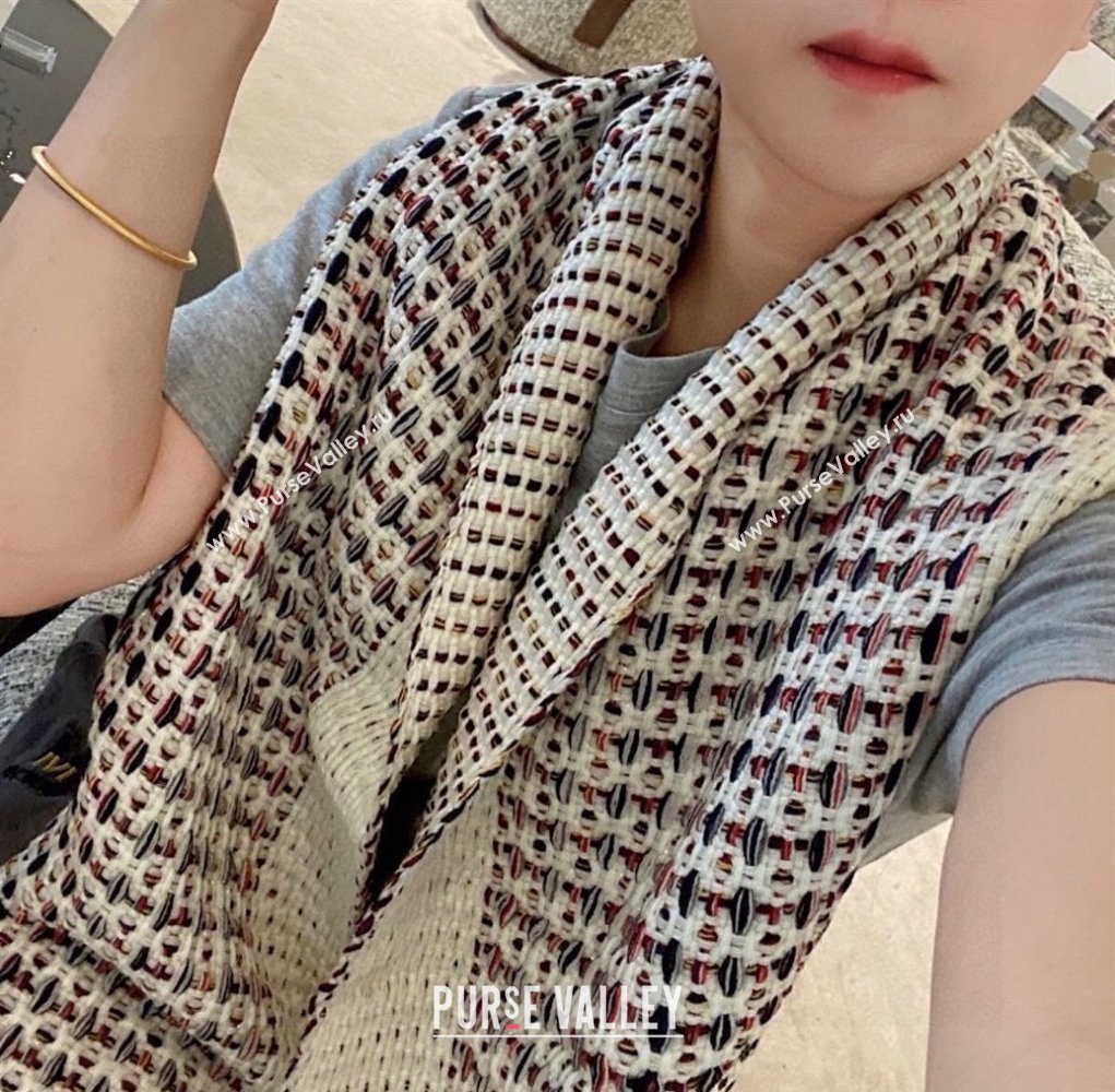 Chanel Knit Scarf Multicolor 2024 0131 (A-240131008)