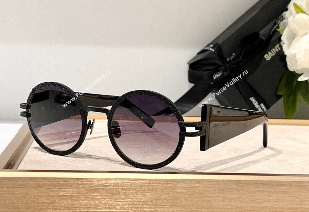 Saint Laurent Sunglasses Round SLM311 Black 2024 (A-240131101)